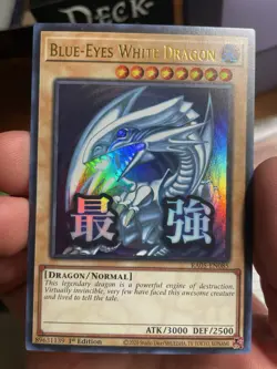 YuGiOh Konami Blue-Eyes White Dragon 1st Edition Ultra Rare RA05-EN085 Mint - Image 1