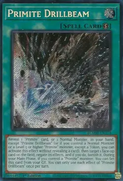 Yugioh! LP Primite Drillbeam - BLMM-EN173 - Secret Rare - 1st Edition Lightly Pl - Image 1