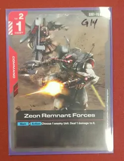Gundam Card Game Zeon Remnant Forces GD01-115 - Newtype Rising - Image 1