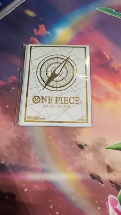 One Piece Card Game Official Limited Promo Sleeves (Standard Gold) (10-Pack) - Image 1