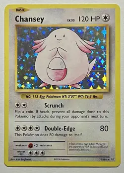Chansey 70/108 (MP) Holo Rare XY Series: Evolutions 2016 Pokemon Card TCG - Image 1