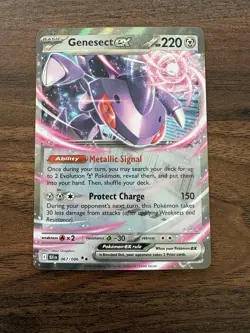 Genesect EX 067/086 Black Bolt Double Rare Holo Pokemon TCG Card NM/M - Image 1