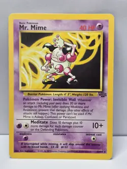 Mr. Mime Jungle 22/64 Rare Non Holo Pokemon Card - Image 1