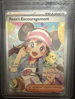 Pokemon Supporter Trainer Cards Foil Rosa's Encouragement & Jacinthe Lot - Image 1