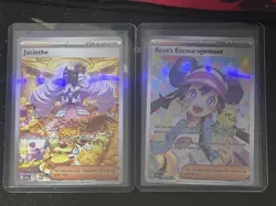 Pokemon Supporter Trainer Cards Foil Rosa's Encouragement & Jacinthe Lot - Image 5