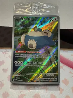 Snorlax 051 Promo Card SV Scarlet & Violet 151 Promo Holo factory sealed!! - Image 1