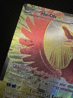 Pokemon TCG Ho-Oh EX HP Full Art Ultra Holo Rare Card 121/122 XY Breakpoint 2016 - Image 2