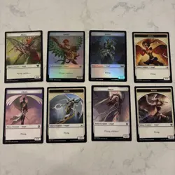 Magic the Gathering MTG Angel Tokens 8 Different Arts - Image 1