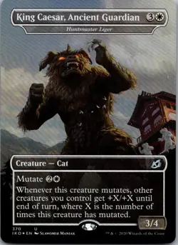 King Caesar, Ancient Guardian - Huntmaster Liger 370 Foil IKO MTG NM - Image 1