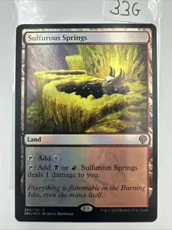 2022 Magic: The Gathering Dominaria United Sulfurous Springs #256/281 NM Holo - Image 2