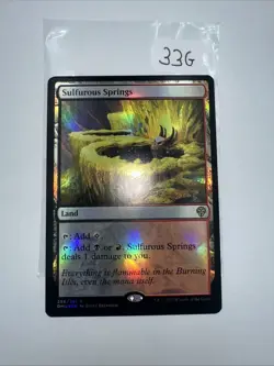 2022 Magic: The Gathering Dominaria United Sulfurous Springs #256/281 NM Holo - Image 3