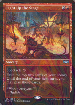 Foil Light Up the Stage - Ravnica Allegiance Promos | MTG Card - Image 1
