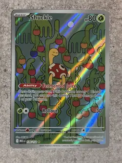 Pokemon Shuckle Holo Card 136/132 Me01: Mega Evolution 80 HP 30 Attack Grass - Image 1