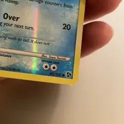 2008 Pokemon Diamond & Pearl Great Encounters Slowpoke Reverse Holo #82/106 - Image 2