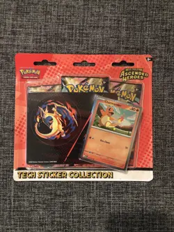 Pokemon TCG Ascended Heroes Tech Sticker Collection Charmander Charizard Sealed - Image 1