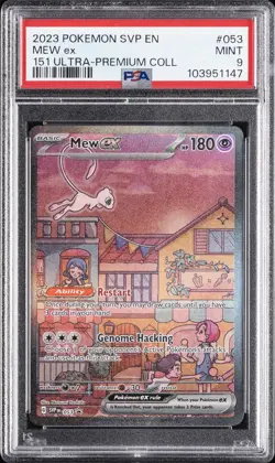 2023 POKEMON SVP EN-SV BLACK STAR PROMO #053 MEW EX PSA 9 - Image 1