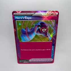 Hero's Cape 152/162 ACE SPEC Rare Temporal Forces Pokemon Holo Near Mint - Image 1