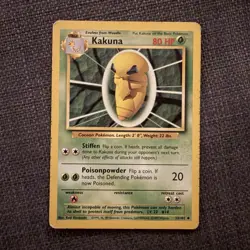 Pokemon TCG Kakuna 33/102 Base Set Regular Uncommon WOTC 1999 - Image 1