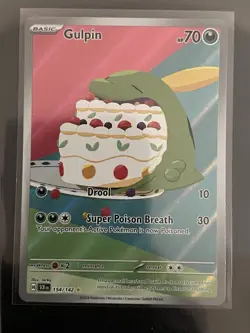 2024 Pokemon SV Stellar Crown SCR EN Gulpin #154/142 - Image 1