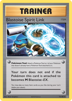 Blastoise Spirit Link 73/108 UC Evolutions Pokemon Reverse Holo NM/M - Image 1