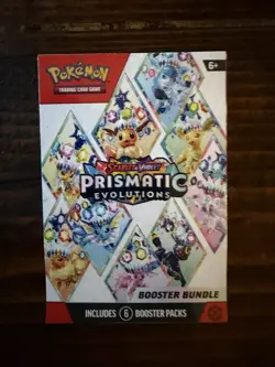Pokemon TCG: S&V Prismatic Evolutions Booster Bundle (6pks) Factory Sealed - Image 1