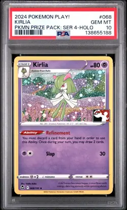 Pokemon Kirlia 068/195 Cosmos Holo (Swirl) Prize Series PSA 10 GEM MINT - Image 1