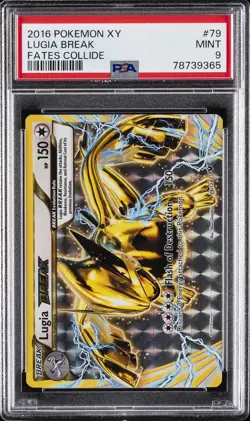 2016 POKEMON XY FATES COLLIDE #79 LUGIA BREAK PSA 9 - Image 1