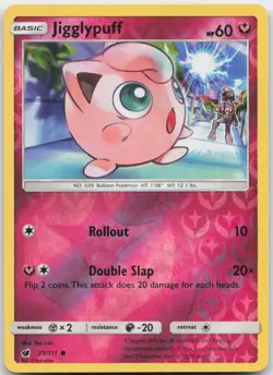 Pokemon : Jigglypuff Crimson Invasion 71/111 : C Reverse Holo - Image 1