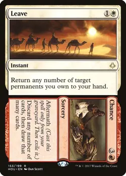 Leave // Chance - Hour of Devastation | MTG Card - Image 1