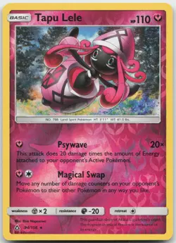 Pokemon : Tapu Lele Ultra Prism 94/156 : R Reverse Holo - Image 1