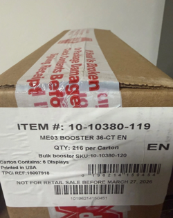 Pokemon TCG ME03 Mega Evolution 6 BOX BOOSTER Case Sealed - ONLY TODAY - Image 1