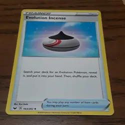 Pokemon TCG Sword and Shield Trainer Item Evolution Incense Uncommon #163/202 - Image 1