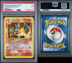 PSA 1 PR 2000 Base Set 2 II Charizard 4/130 Holo Foil Rare WOTC Pokemon - Image 1