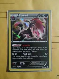 Pokemon TCG Zoroark BREAKthrough 91/162 Holo Holo Rare NM - Image 1