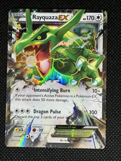 Pokemon Rayquaza EX Ultra Rare Holo 75/108 Roaring Skies 2015 170 HP - Image 1