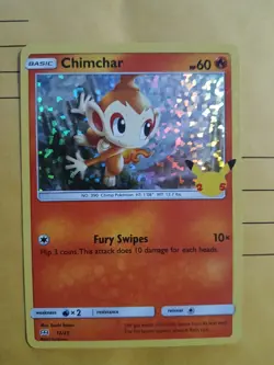 Pokemon McDonald's 25th Anniversary Chimchar Holofoil 012/025 - Image 1
