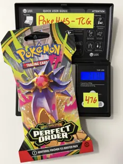 (VERY HEAVY)🔥 31.70g Pokemon Perfect Order Sleeved Booster Pack Factory Sealed✅ - Image 1