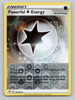 Reverse Holo Powerful Colorless Energy 176/189 Uncommon Darkness Ablaze Pokemon - Image 1