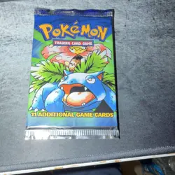 Pokemon TCG Base Set Booster Pack Venusaur Art Sealed 11 (ERROR PACK) - Image 1