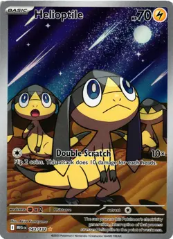 Pokemon TCG Helioptile Illustration Rare Holo Mega Evolution 143/132 NM - Image 1