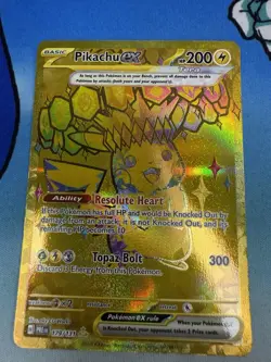Pikachu ex 179/131 Gold Secret Rare Prismatic Evolutions 2025 Pokemon Card - Image 1