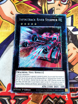 Infinitrack River Stormer ra05-en049 (NEW) Platinum-Secret Rare Yu-Gi-Oh! - Image 1