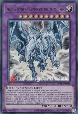 Yu-Gi-Oh! Dragon Jumele d'Explosion aux Yeux Bleus : UR LCKC-FR058 - Image 1