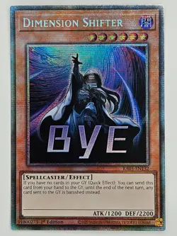 YuGiOh Rarity V 5 RA05-EN132 Dimension Shifter Starlight Rare - Image 1