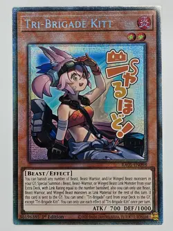 YuGiOh Rarity V 5 RA05-EN098 Tri-Brigade Kitt Starlight Rare - Image 1