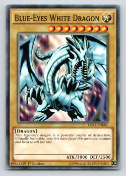 Blue-Eyes White Dragon (LOB art) - LDK2-ENK01 - Common - 1st Edition - Yugioh - Image 1