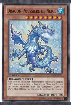 Dragon Poussiere de Neige 1ere Edition - ABYR-FR093 - Carte Yu-Gi-Oh Francaise - Image 1