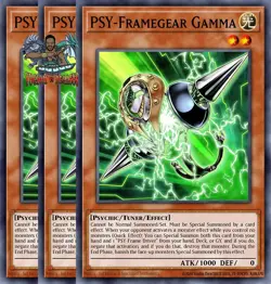 Yugioh! 3x PSY-Framegear Gamma RA05-EN006 Ultra Rare 1st Ed NM - Image 1
