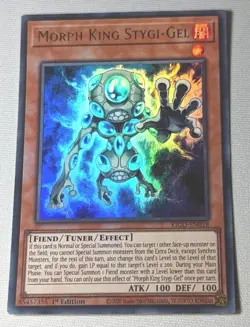 Yugioh Morph King Stygi-Gel KICO EN018 Ultra Rare 1st ED - Image 1