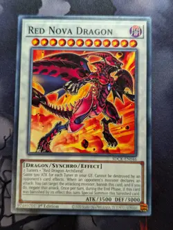 Red Nova Dragon SDCK-EN046 Common 1st EditionYuGiOh Card - Image 1
